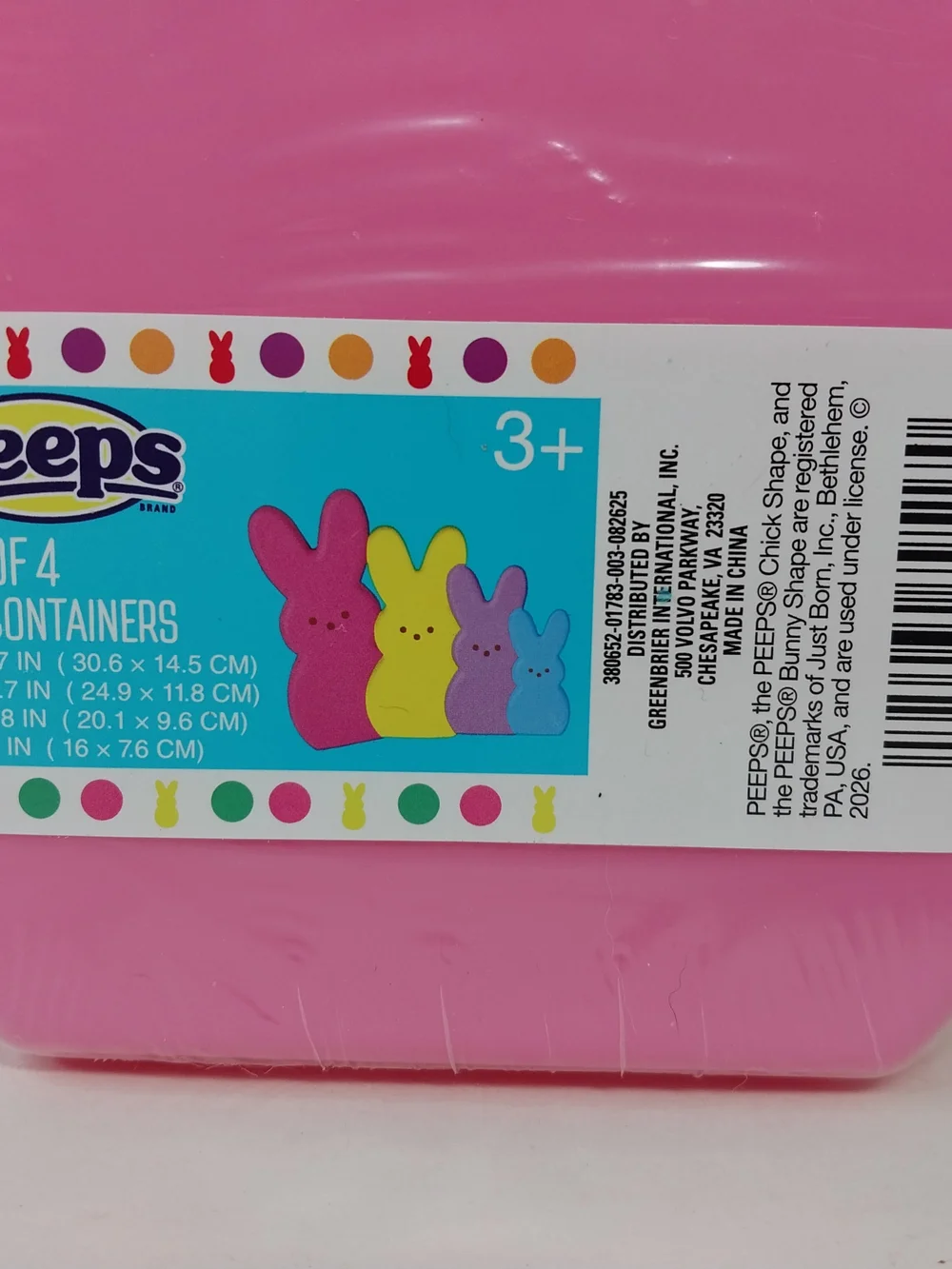 Peeps pink bunny